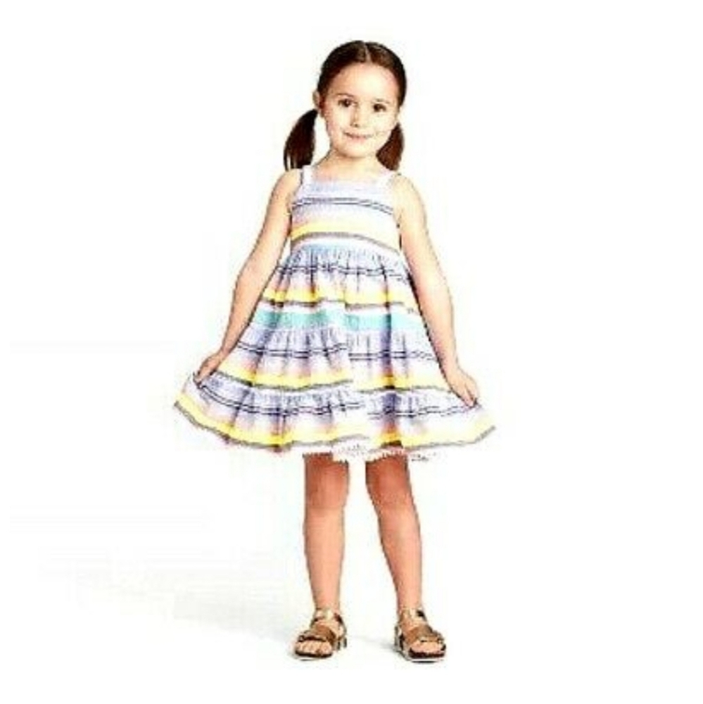 Cat & Jack Striped Colorblocked Sundress